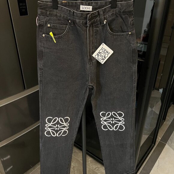 Loewe Anagram Black Jeans Unisex - Picture 3 of 7